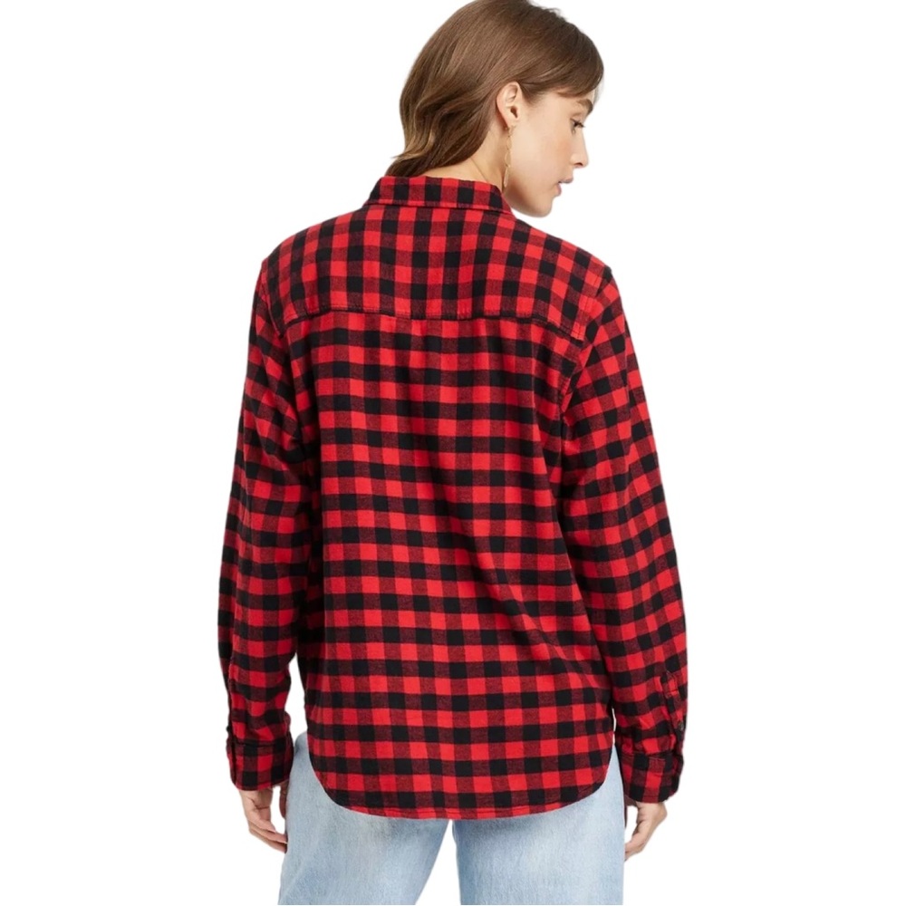 Universal Thread Buffalo Check Plaid Flannel Butt… - image 2